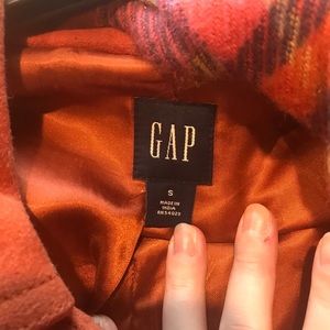 Women’s size small, Orange, Gap Wool jacket